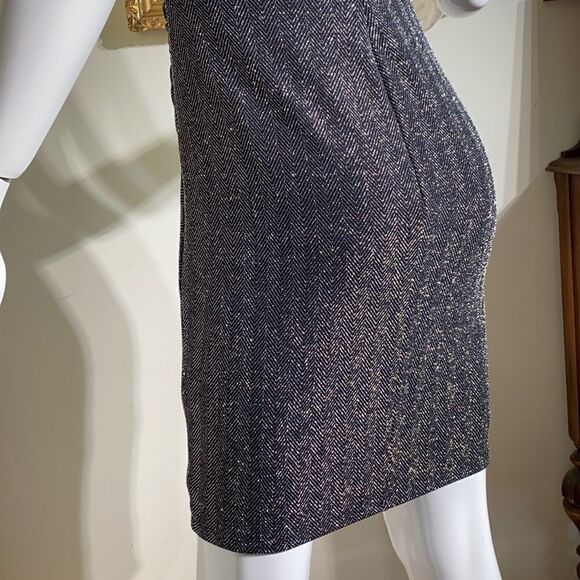Ralph Lauren Metallic Grey Bodycon Mini Dress - Picture 8 of 14